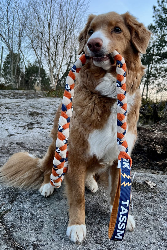 Flätat fleece kampkoppel