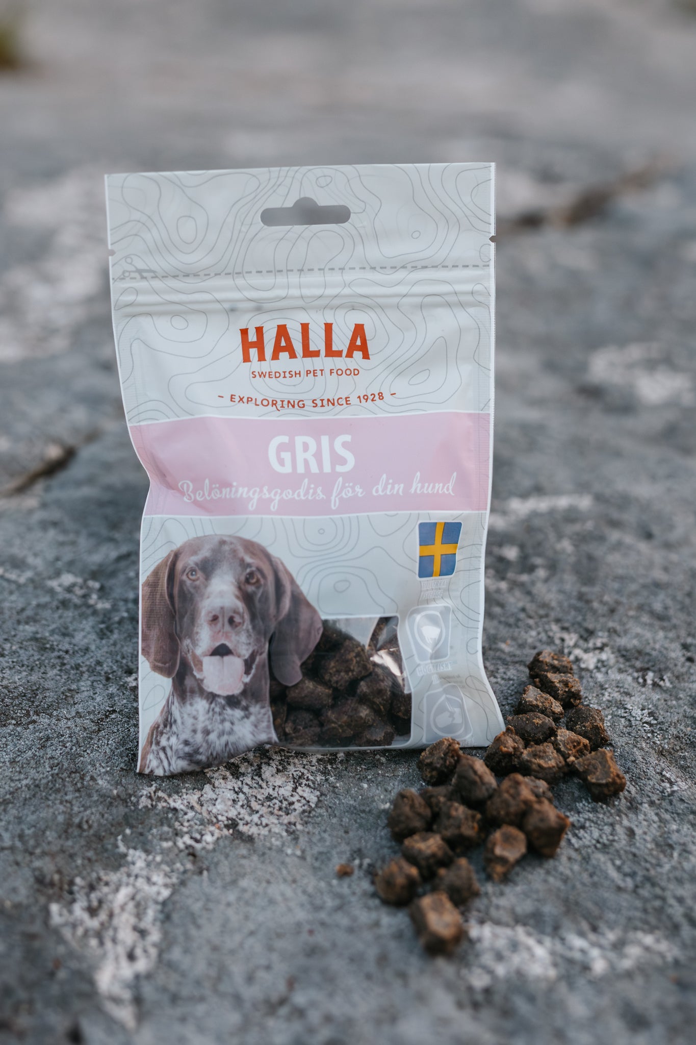 Halla hundgodis GRIS