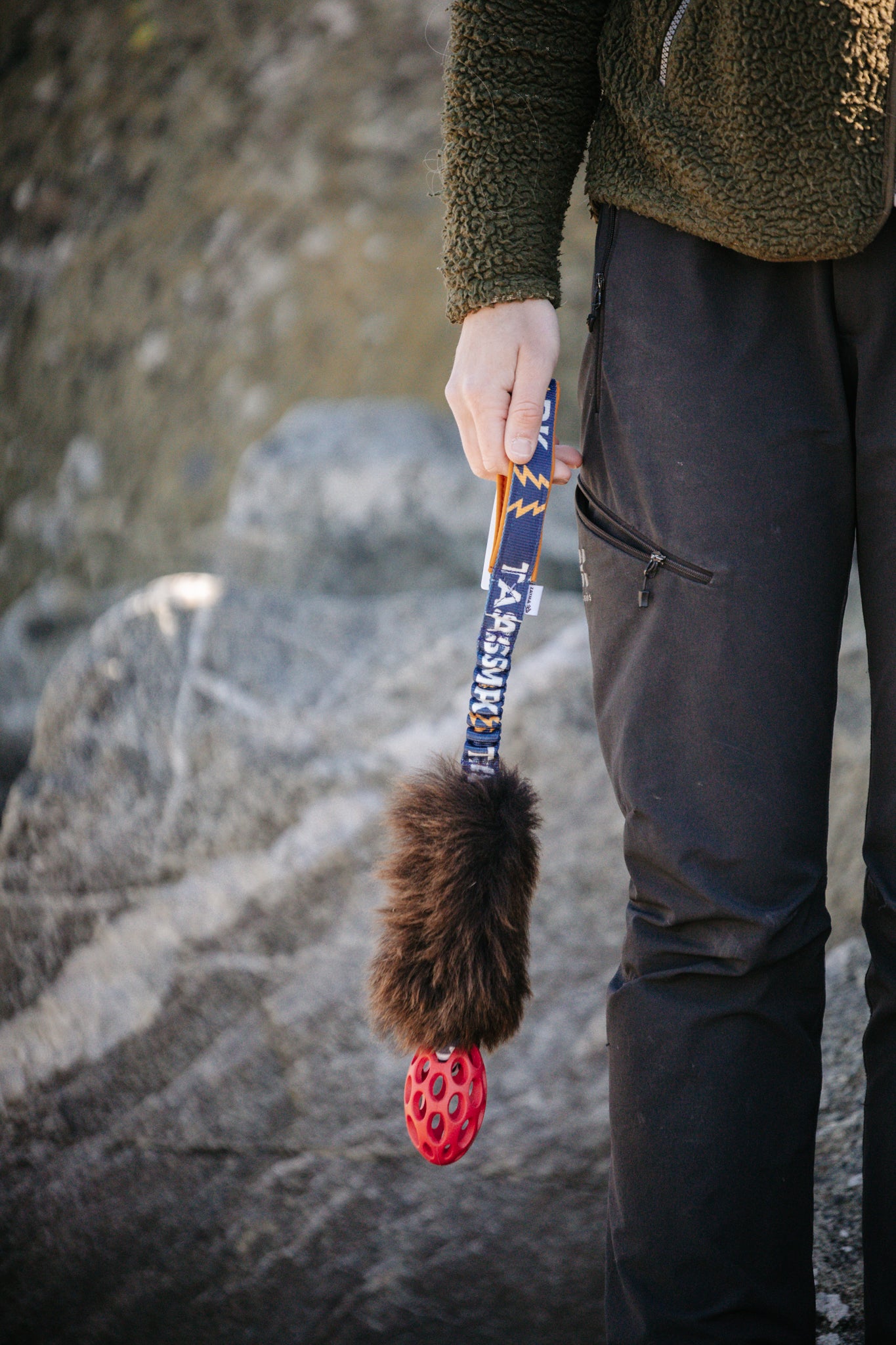 Tug Toy in Sheepskin – Hol-EE Football
