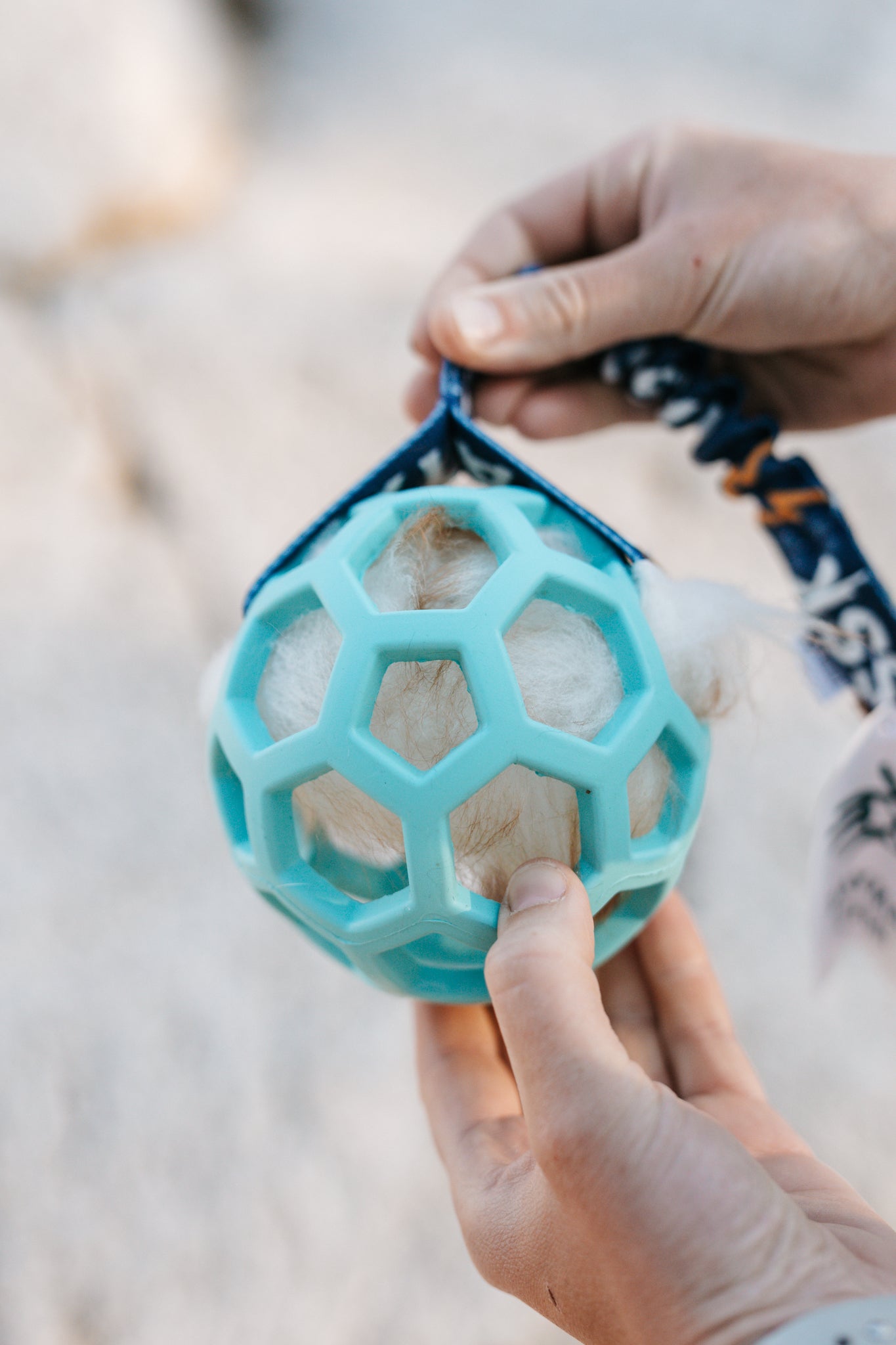 Tug Toy in Sheepskin – Hol-EE Football