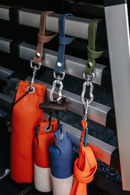 Karbinhängare - hållare för spårlinor och koppel