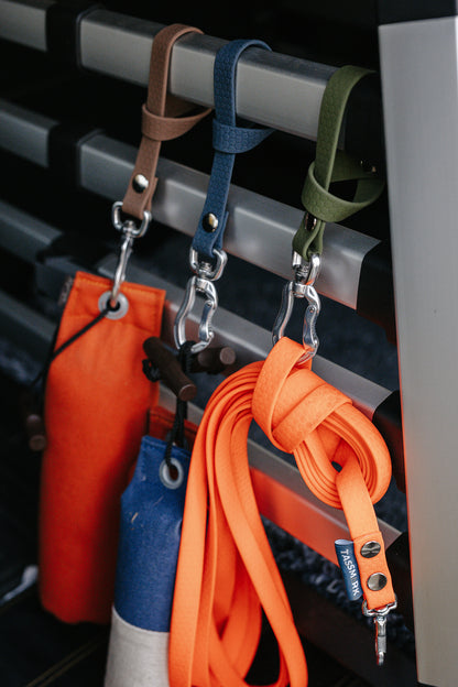 Karbinhängare - hållare för spårlinor och koppel