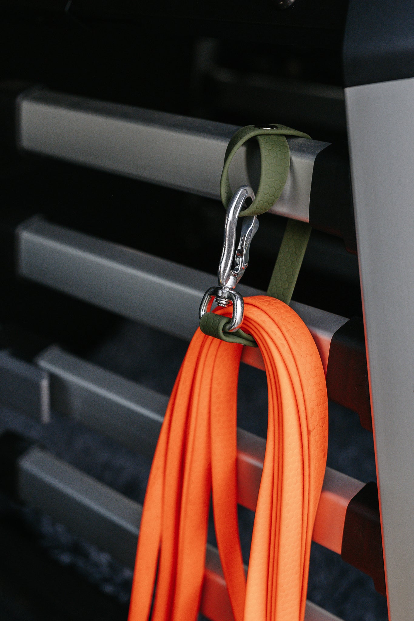 Karbinhängare - hållare för spårlinor och koppel