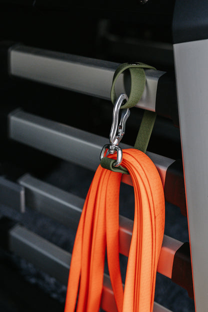 Karbinhängare - hållare för spårlinor och koppel